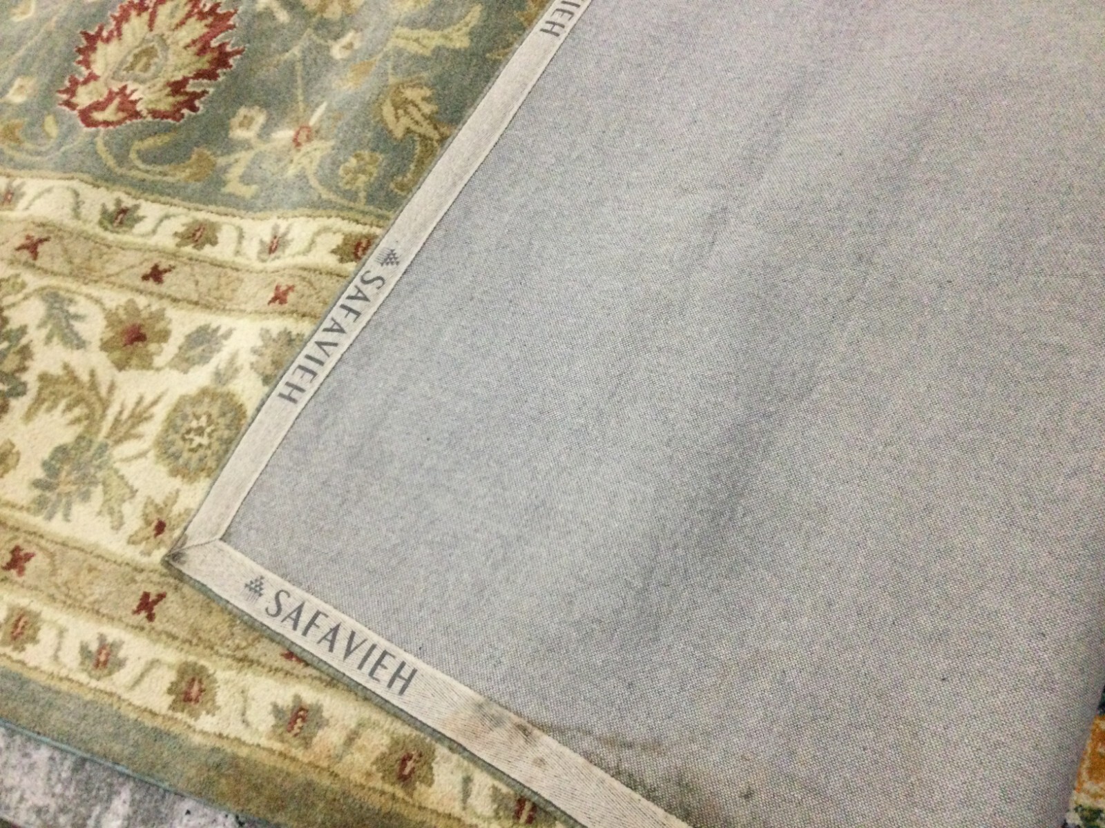 GREY BLUE / BEIGE 11' X 15' Stained Rug, Reduced Price 1172654508 AT822A-1115 gallery