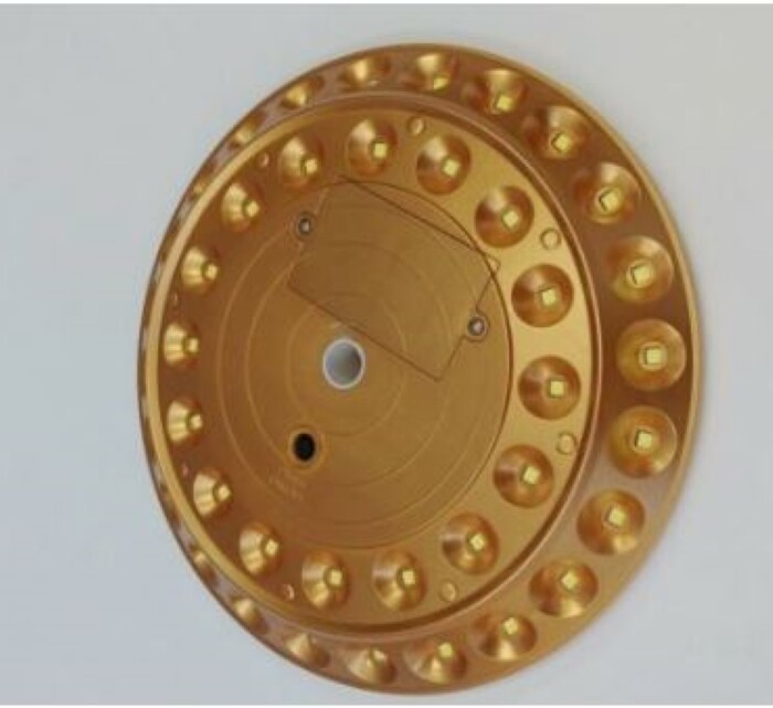 40LED Double Row Solar Flagpole Light GOLD gallery