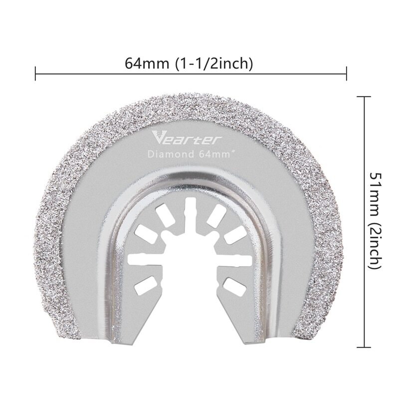 2PCS Diamond Oscillating Tool Blade Set Multi Tool Mortar Cutting Saw Blade US gallery