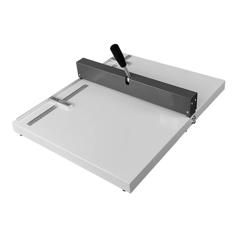 Manual Creasing Machine Cover Paper Gluing Machine Crimping Machine 220V gallery
