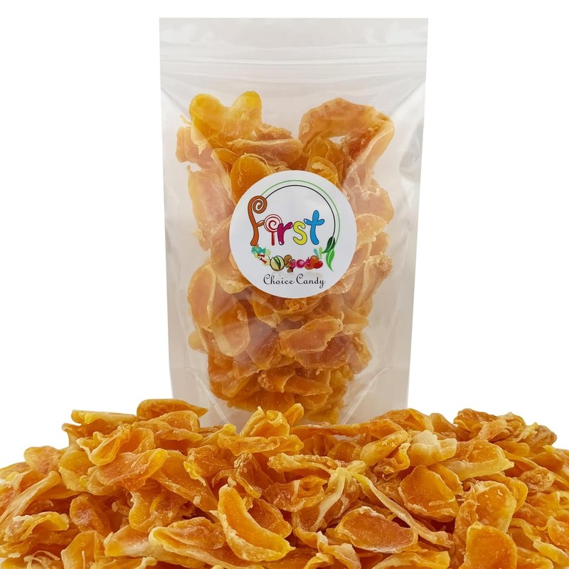 FirstChoiceCandy Dried Mandarin Orange Slices, Sweetened Soft Chewy Citrus Fruit gallery