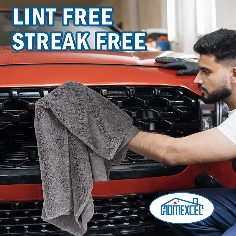 Professional Large Microfiber Car Drying Towels 2 Pack, Lint Free, Scratch Free, gallery