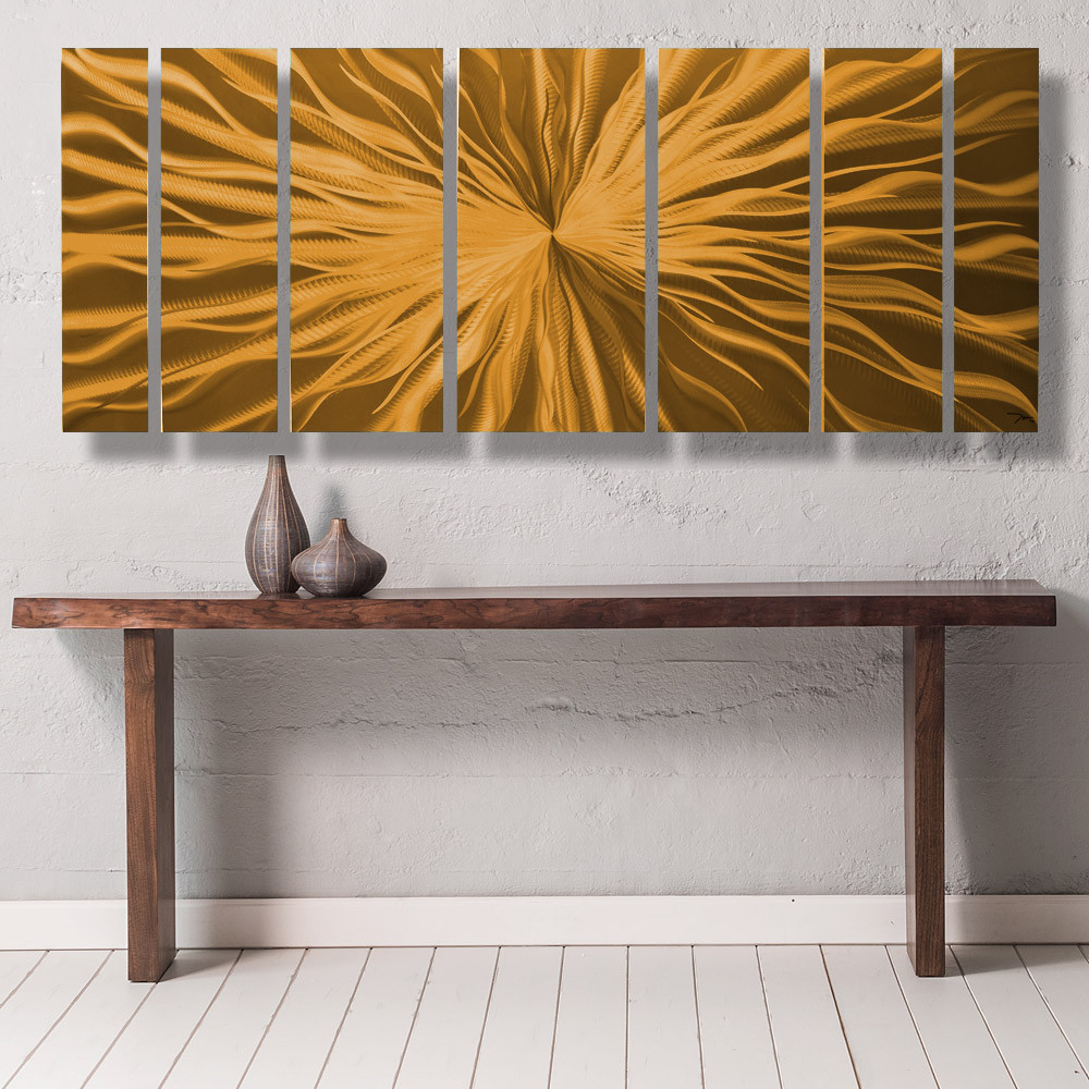 Modern Contemporary Abstract Metal Wall Art Sculpture Painting Home Decor Copper gallery