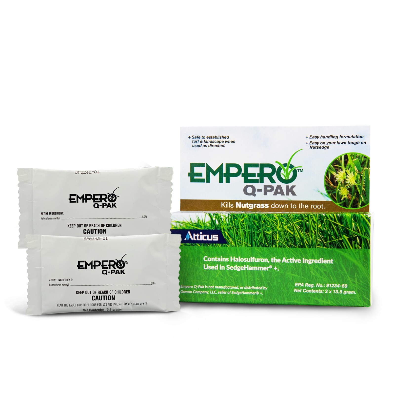 Empero Q-Pak Nutsedge Killer (Compare to SedgeHammer Plus) - 13.5 Grams (2 Pack) gallery