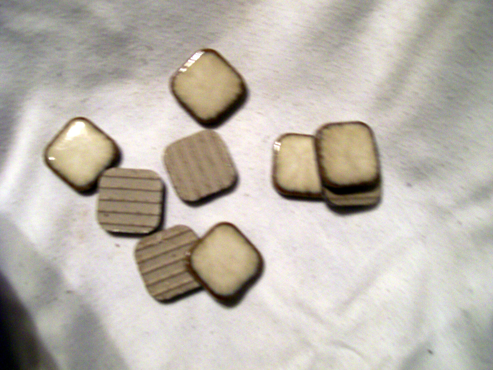 WALL TILE CERAMIC BROWN TO IVORY COLOR ABOUT 1/15 INCH AND OVER 250 PIECES gallery