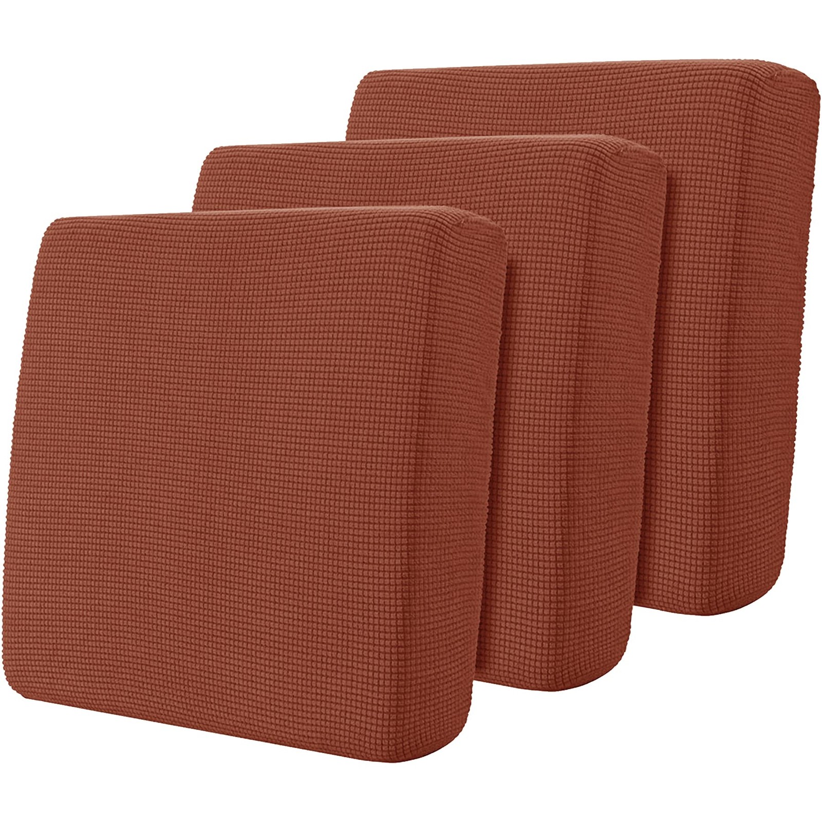 3 Piece Couch Cushion Slipcovers Stretch Reversible Individual Cushion Slipco... gallery