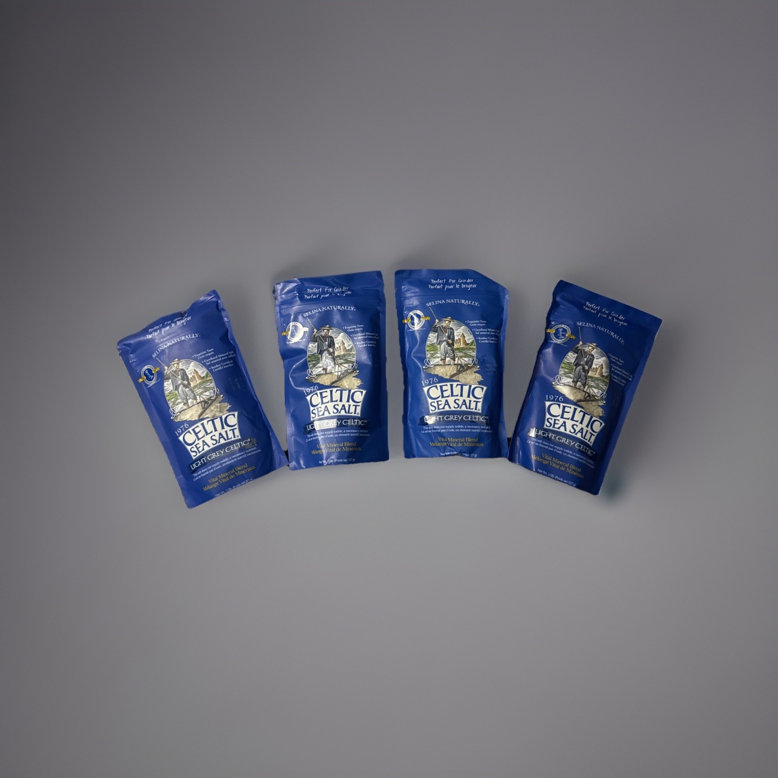 Light Grey Celtic Sea Salt 2POUNDS, (4 BAGS OF 1/2 POUND) gallery