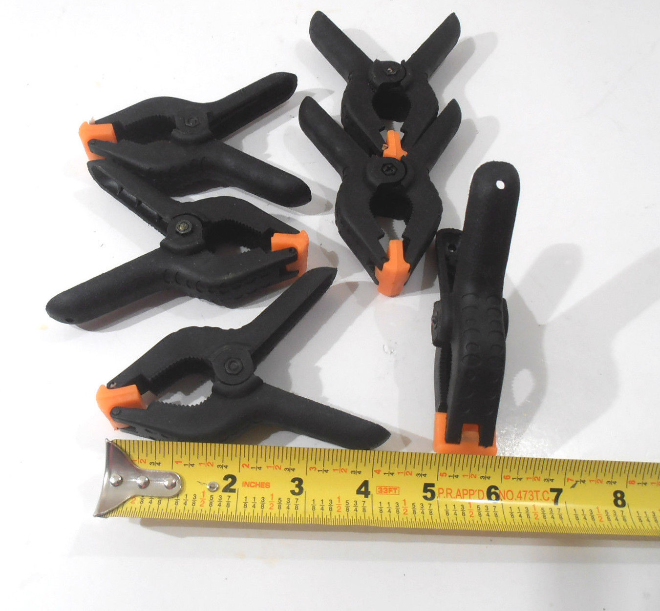 SPRING CLAMPS 6 PC. 4" INCH PLASTIC SPRING CLAMP FOUR INCH gallery