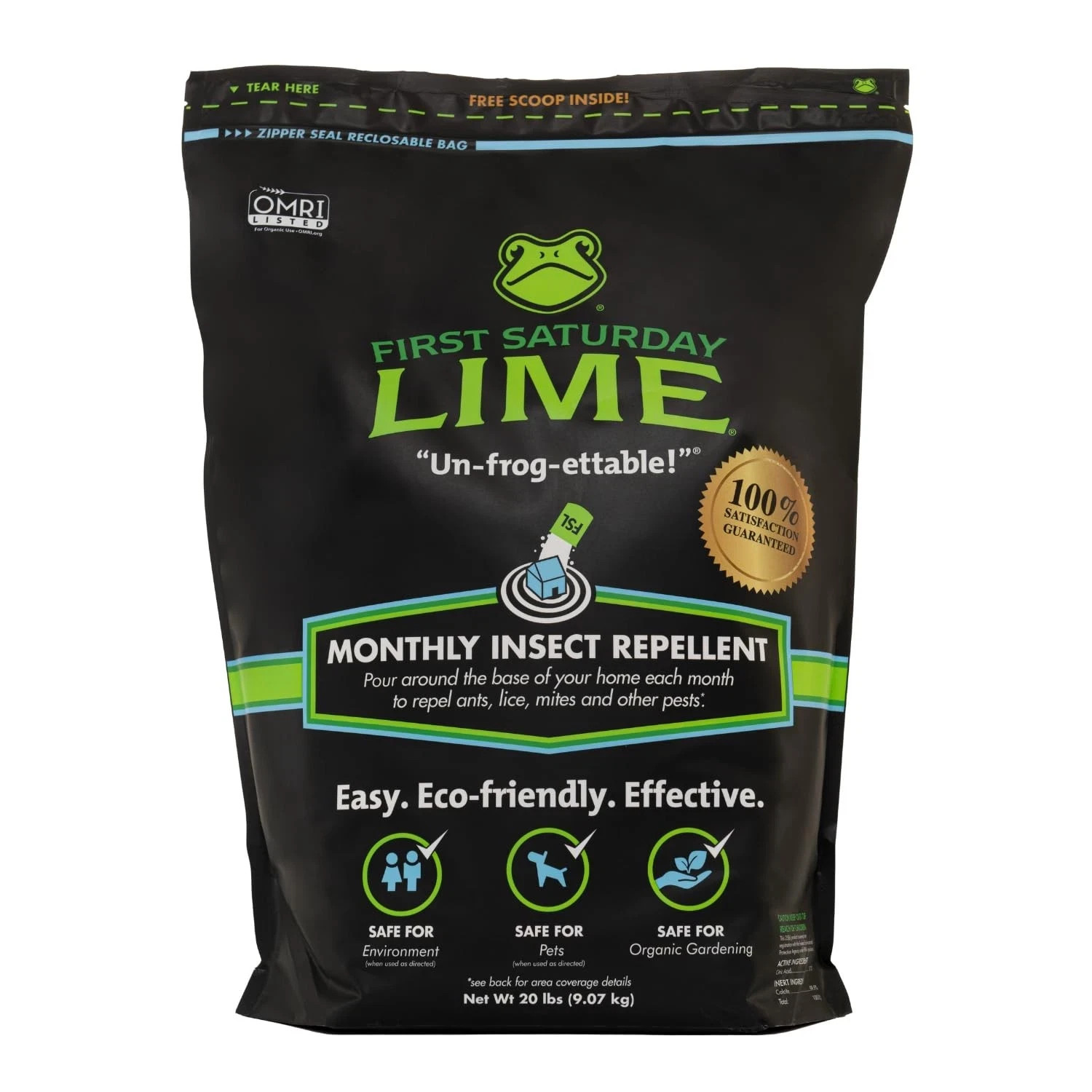 First Saturday Lime Insect Deterrent 20LB Monthly Insect Barrier Multi Purpose gallery