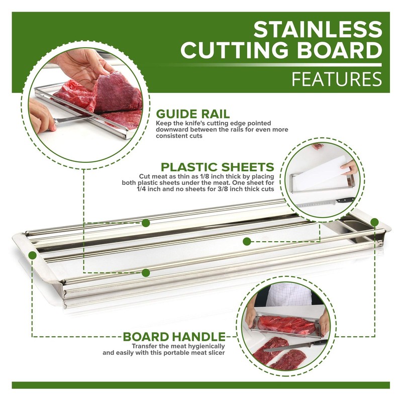 Advanced Beef Jerky Slicer Kit- 100% Precision Uniform Slices Guaranteed - Ad... gallery