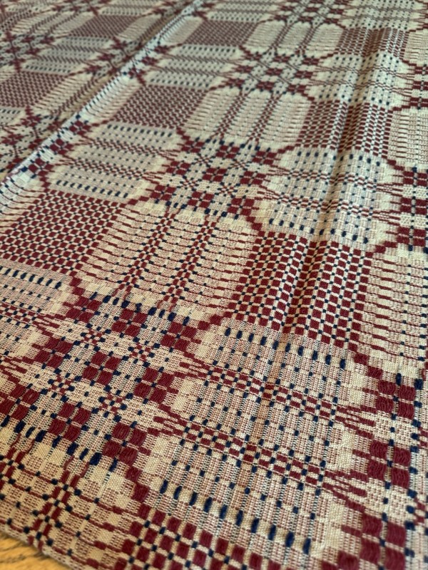 Primitive Farmhouse Red Tan Table Square Tablecloth 50” X 52” gallery
