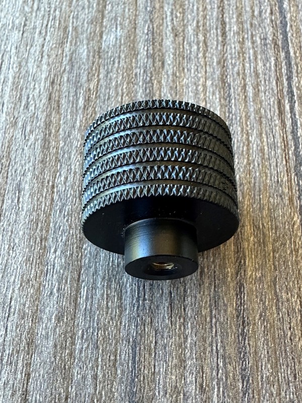 Knurled Cabinet Knob Large Round Solid Brass gallery