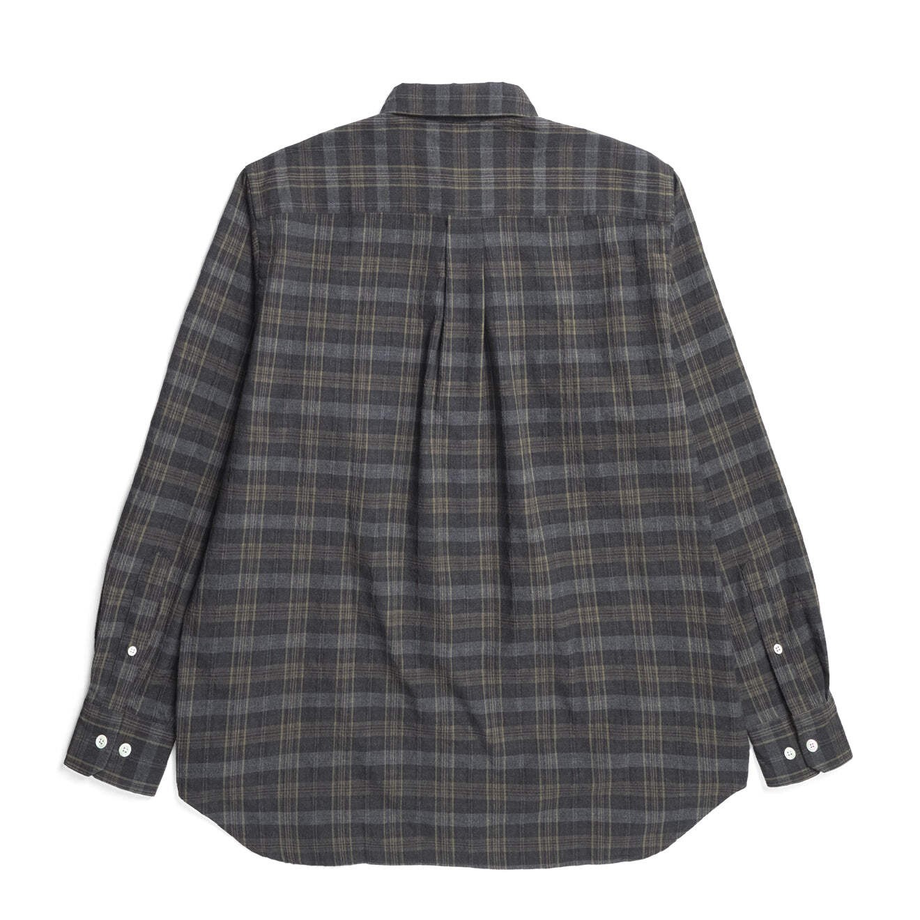 Norse Projects Ole Oversized Wool Check Shirt Charcoal Grey gallery