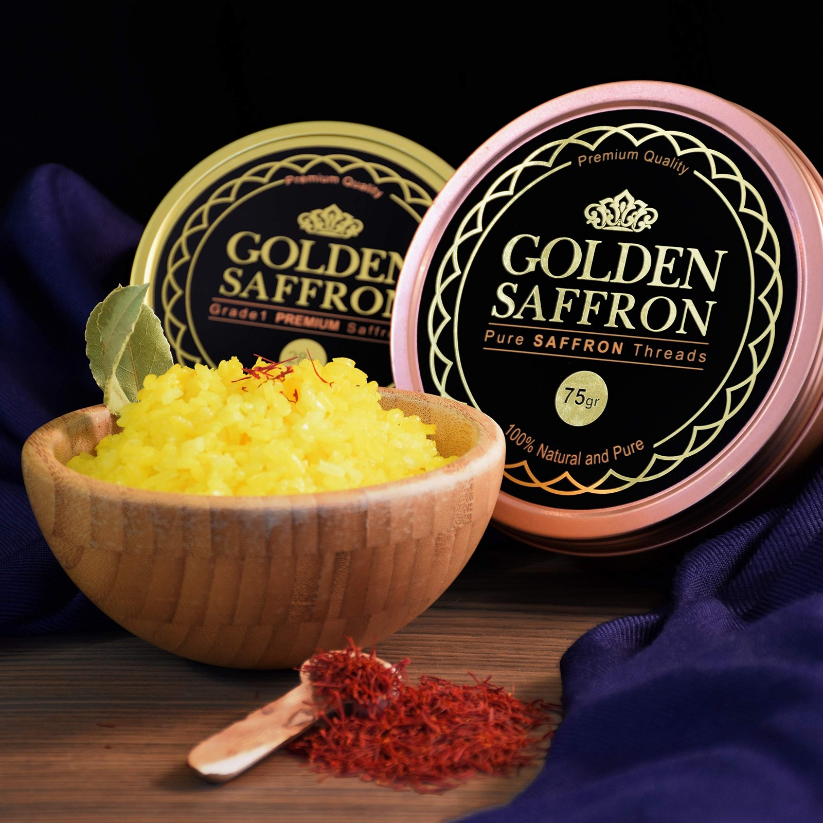 Golden Saffron, Finest Pure Premium All Red Saffron Threads, Grade A+ Super N... gallery