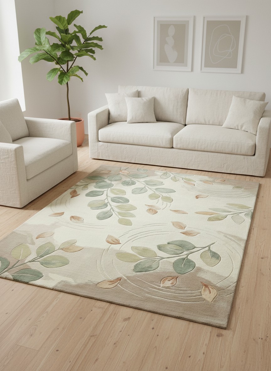 Irregular Modern Area Rug | Handmade rug | Designer wool area rugs | Kids Rug c5 gallery
