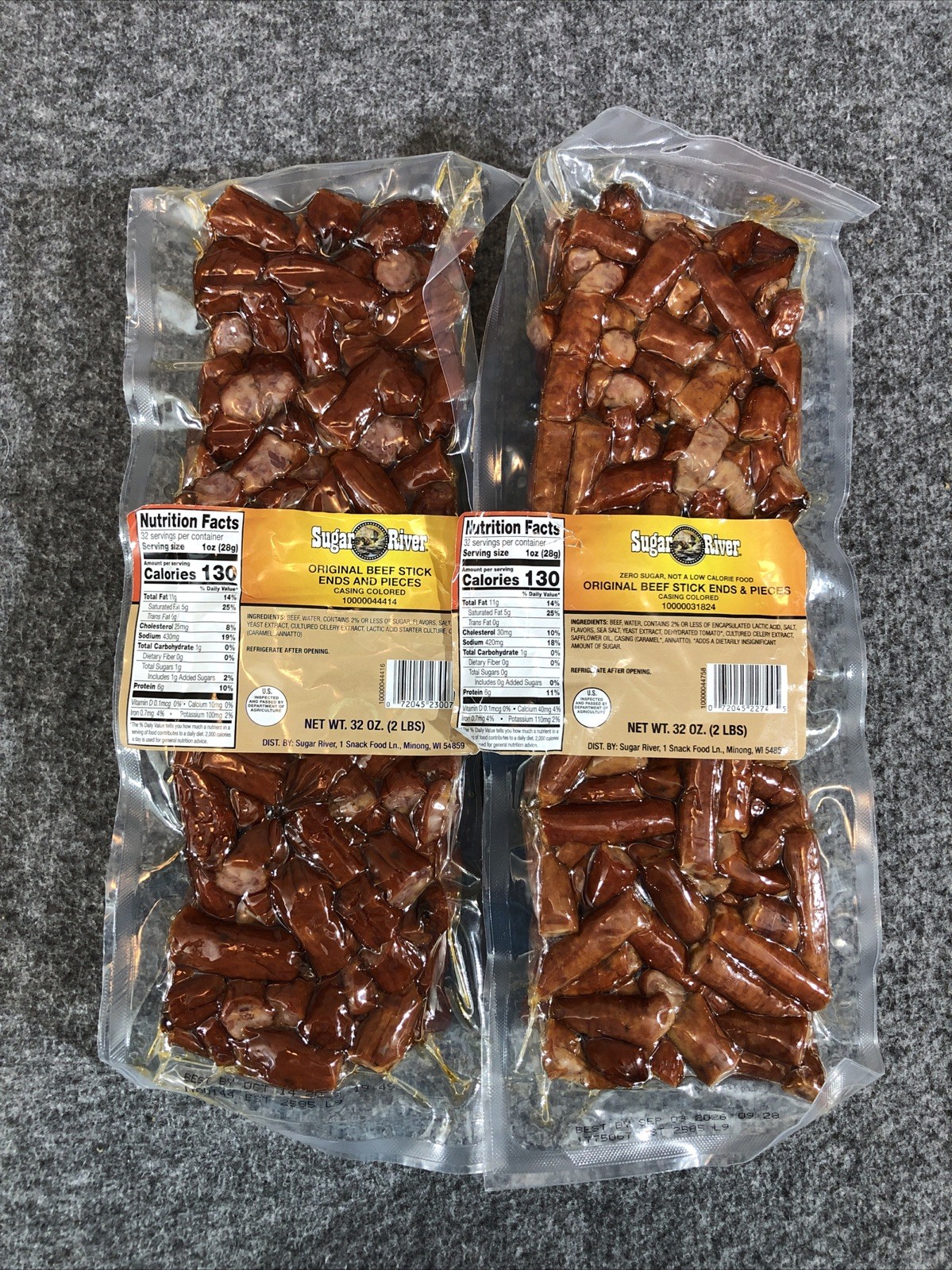 2 x 2lb SUGAR RIVER Original Beef Stick Ends & Pieces Gluten Free NEW PRODUCT gallery