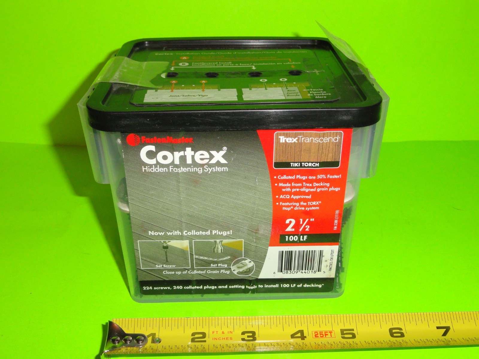 224ct FastenMaster Cortex 2-1/2" TIKI TORCH Torx Ttap Trex Hidden Deck Screws gallery