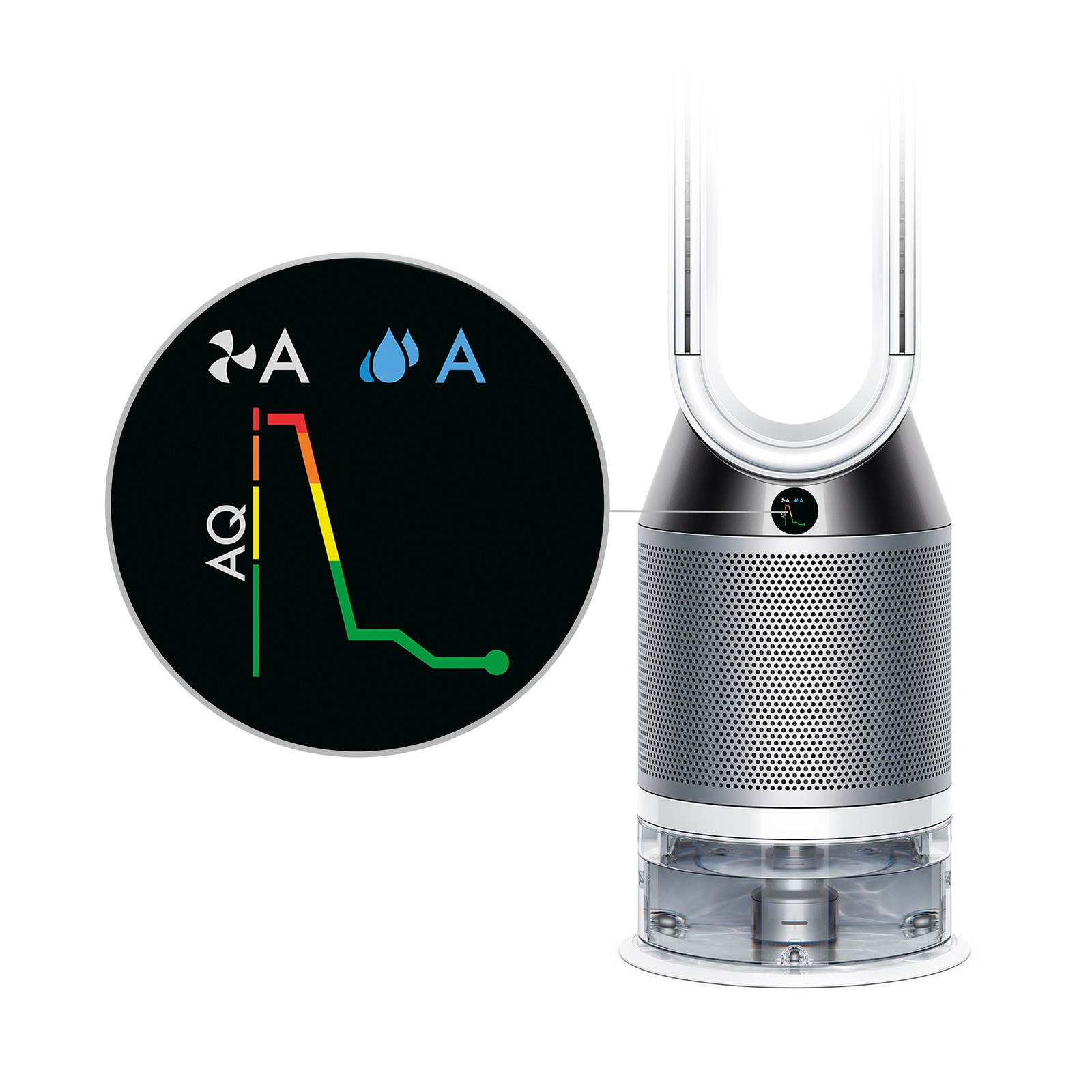 Dyson Pure Humidify+Cool™ Purifying Fan PH01 | White/Silver | Refurbished gallery