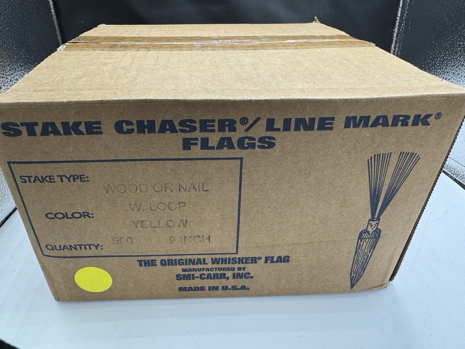 Stake Chaser Yellow 9 Inch Marking Flags for Survey, Landscaping Trails (500-Ct) gallery