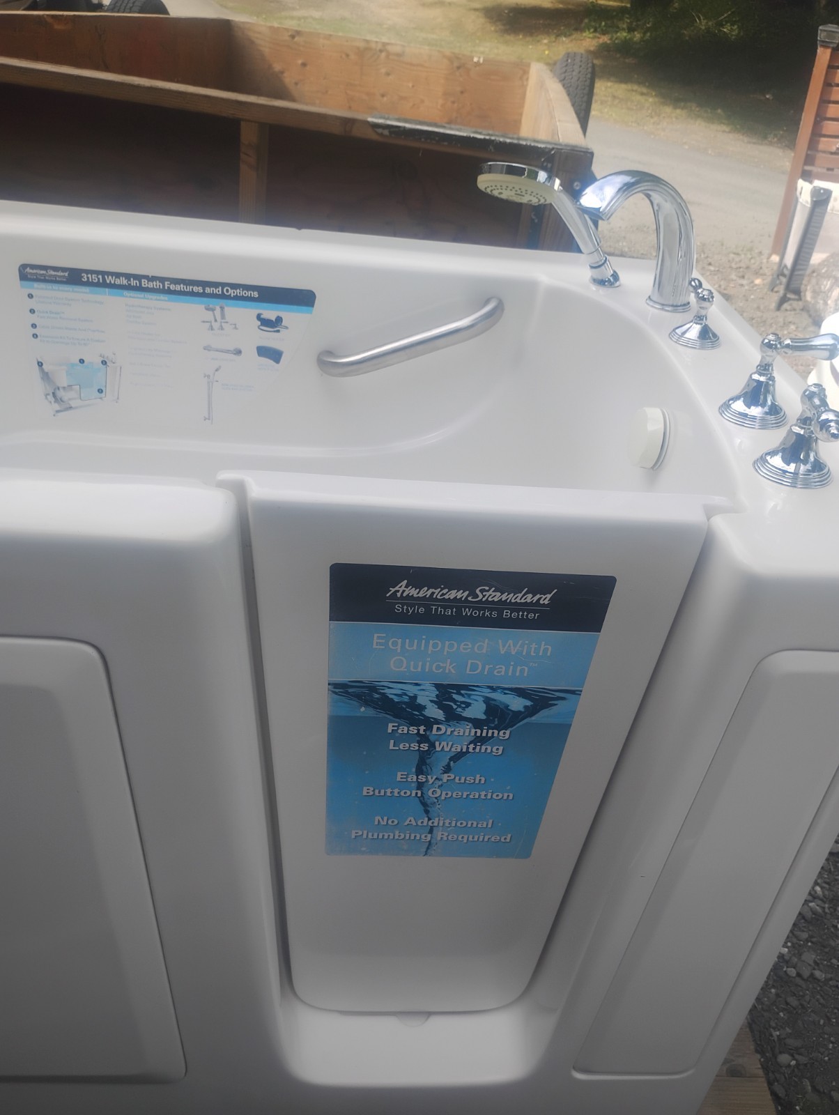 White Walk-In Bath Tub Shower gallery