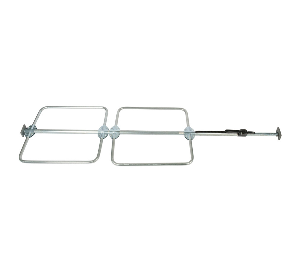 Cargo Load Lock Bar Kit - Steel Ratcheting 89"-105" w/ Bolt-On Hoop Set 1" Round gallery