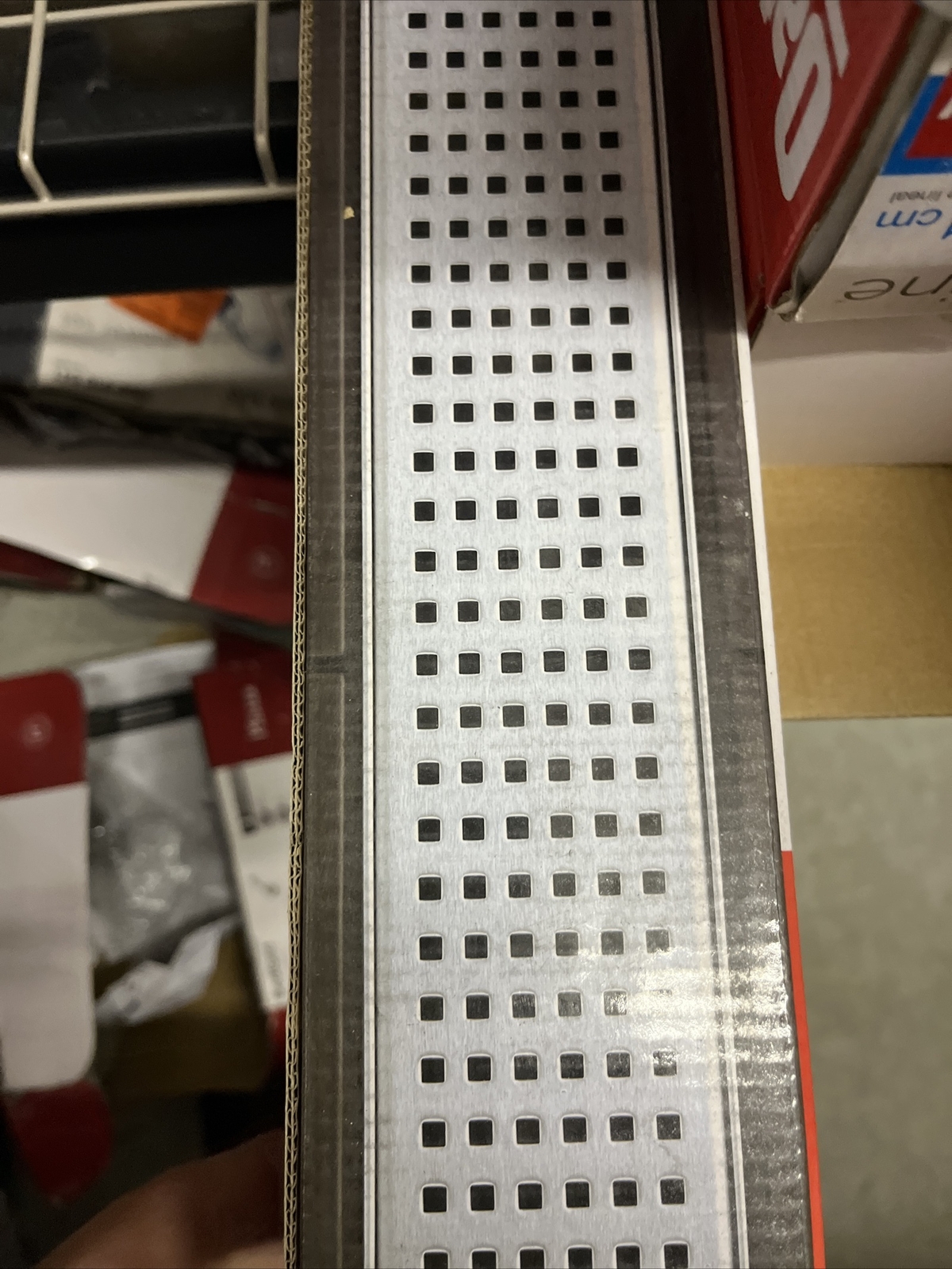 Oatey DesignLine - 36" (91cm) Square Grate Stainless Linear Drain gallery