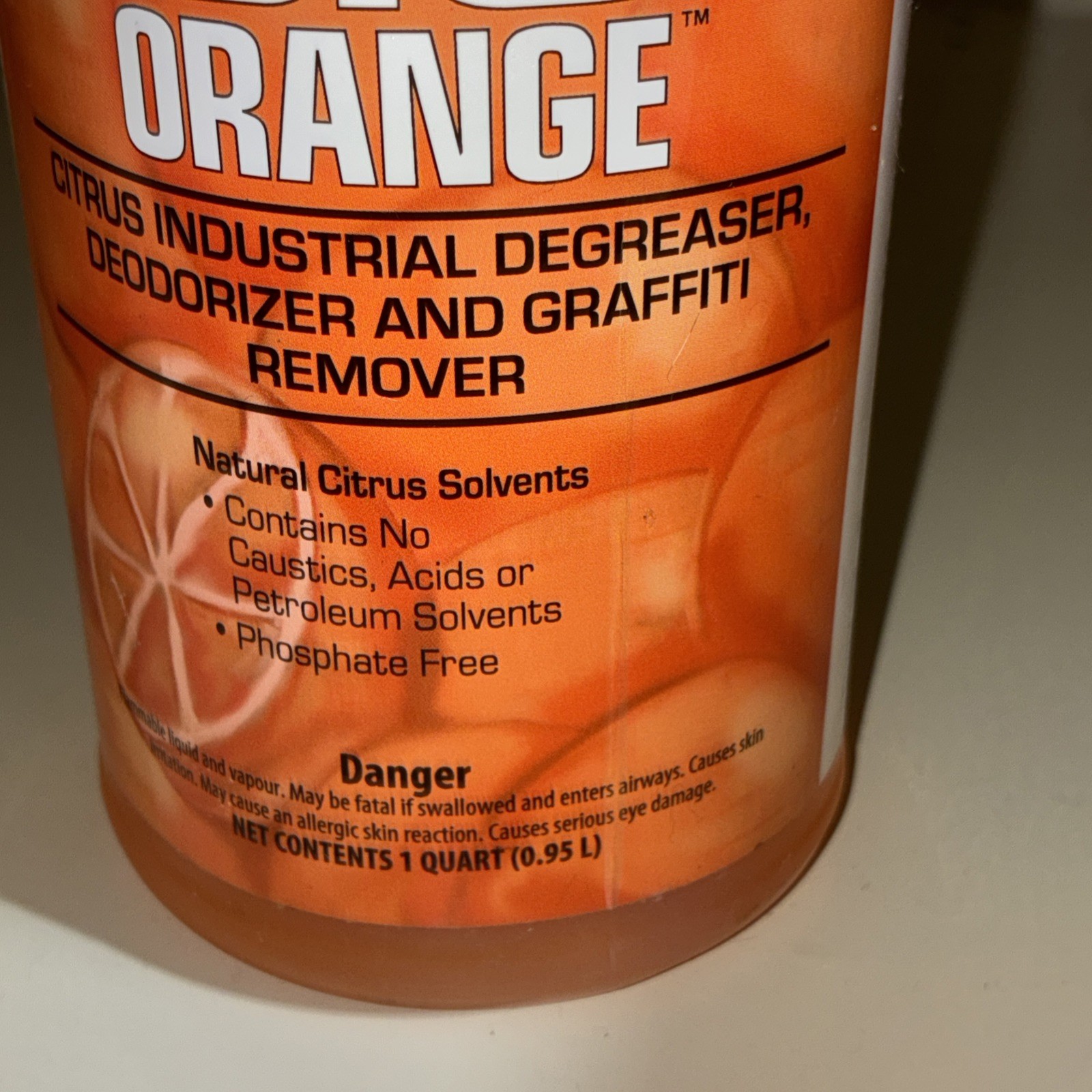 ZEP BIG ORANGE INDUSTRIAL DEGREASER & GRAFFITI REMOVER - 32 OZ. gallery