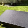 Black polyester rectangular tablecloth 72x120 gallery