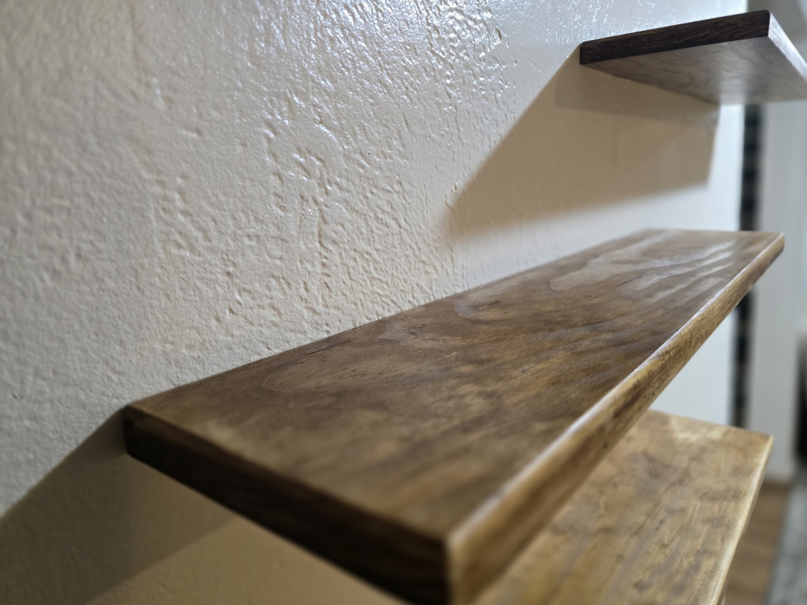 24" HANDMADE Solid Pine| Floating Shelf |Early AMER. Stain| TUNG Oil Finish| gallery