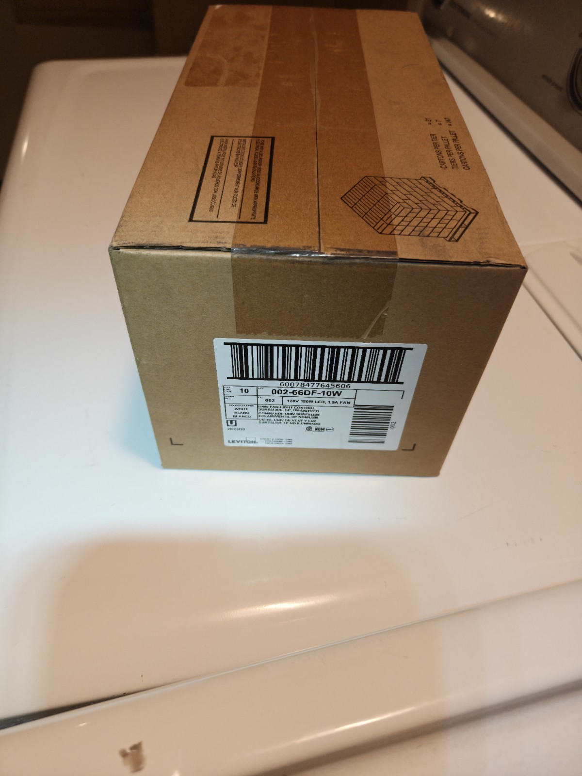 *Full Case* Leviton6DF-10W Ceiling Fan /Light Control Dimmable White Single Pole gallery