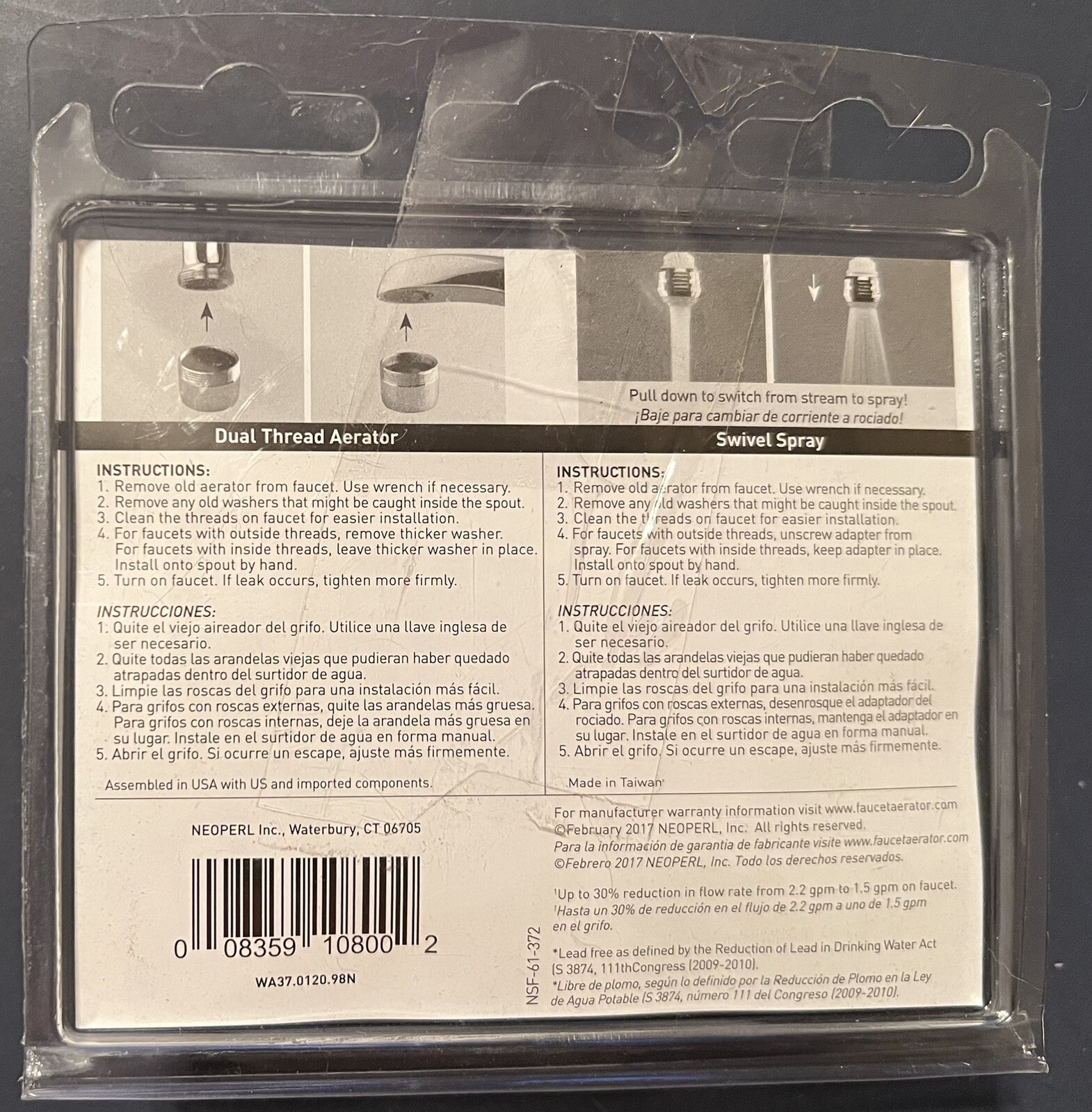 NEOPERL 741372 Water Conservation Flow Restrictors Aerator Pack 37.0120.98 gallery