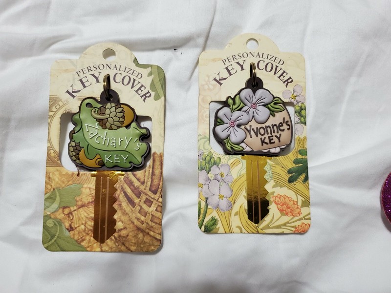 PERSONALIZED KEY COVERS NAMES THAT START WITH Y, Z,E ,G & N gallery