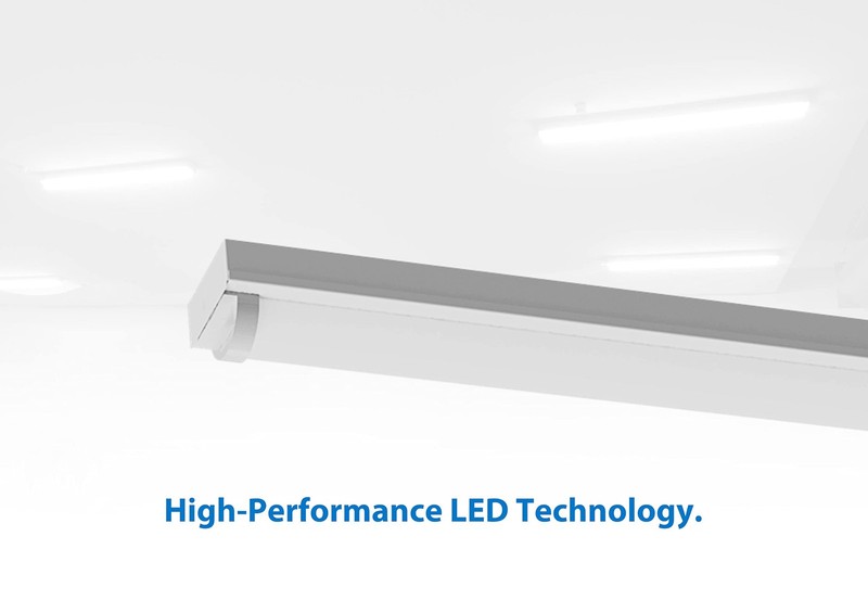 Lighting 4 Ft. LED Linear Strip Light Fixture in 4000K (LS1-10S-UNV-40), White gallery