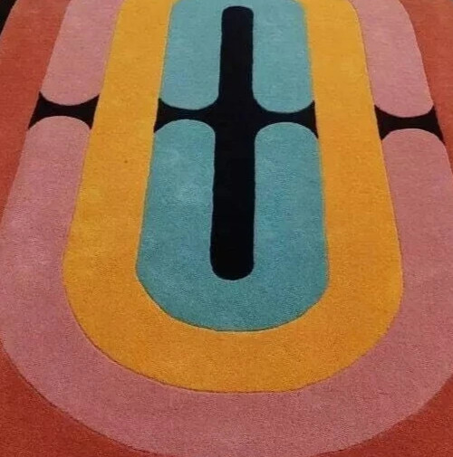Oval Shape Handmade Tufted 100% Wool Area Rug, 5x8, 6x9, 8x10, 9x12 gallery