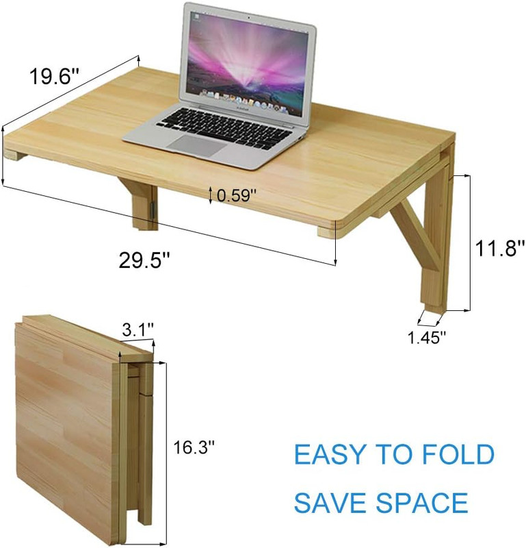 Space-Saving Wall Mounted Folding Table for Kids, Kitchen, and Study gallery