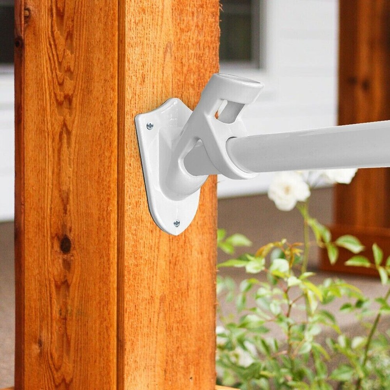 (2 PACK) Flag Pole Holder TWO-Position Aluminum Adjustable Bracket Mount gallery