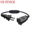 Polarized Extension Cord On Off Switch 2 Prong Extension Cord Waterproof bi US gallery