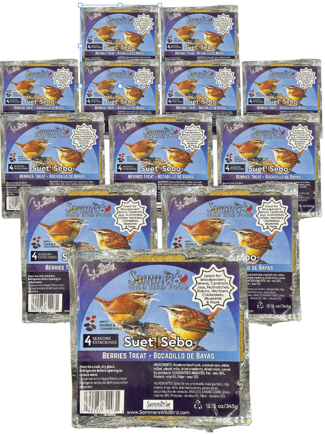 12 Pack High Energy Flavored Suet Cakes for Birds 12.15 oz Wild Bird Food Treat gallery