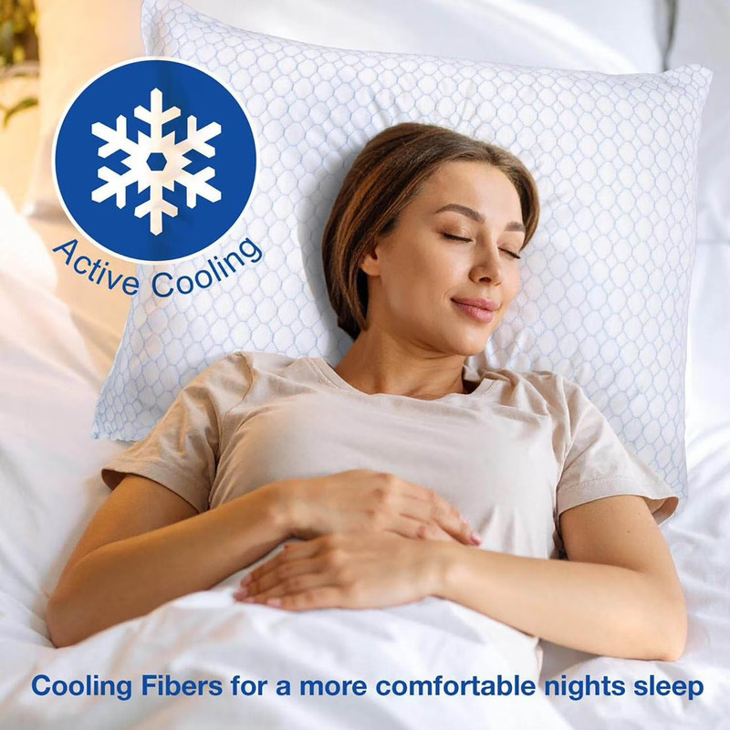 Nectar 2-Pack Cooling Down Alternative Microfiber Pillows, Standard/Queen Size gallery