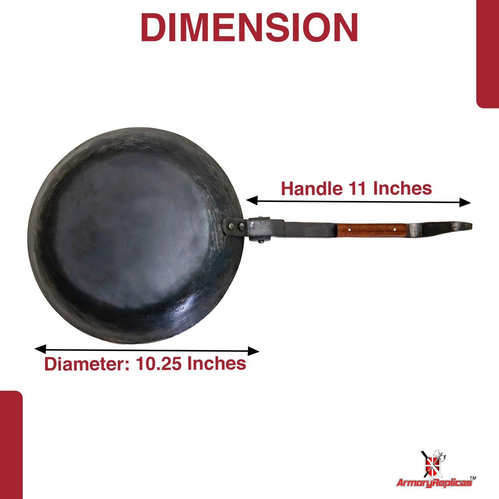 Medieval Heavy Duty Functional Outdoor Camping Cookware Kitchenware Folding Pan gallery
