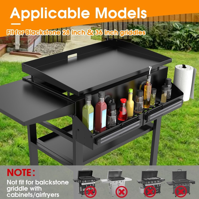 Universal Front Griddle Caddy for Blackstone Griddles from 28" to 36", Front ... gallery