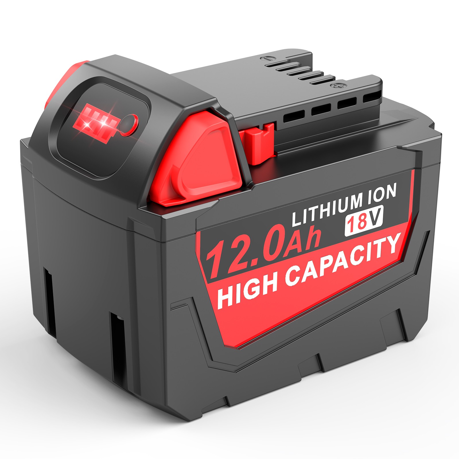 2X 12.0Ah Battery For M18 For Milwaukee 18V Extended Capacity Battery 48-11-1860 gallery