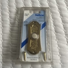 NuTone Push Button Lighted Brass Doorbell PB-27L NOS