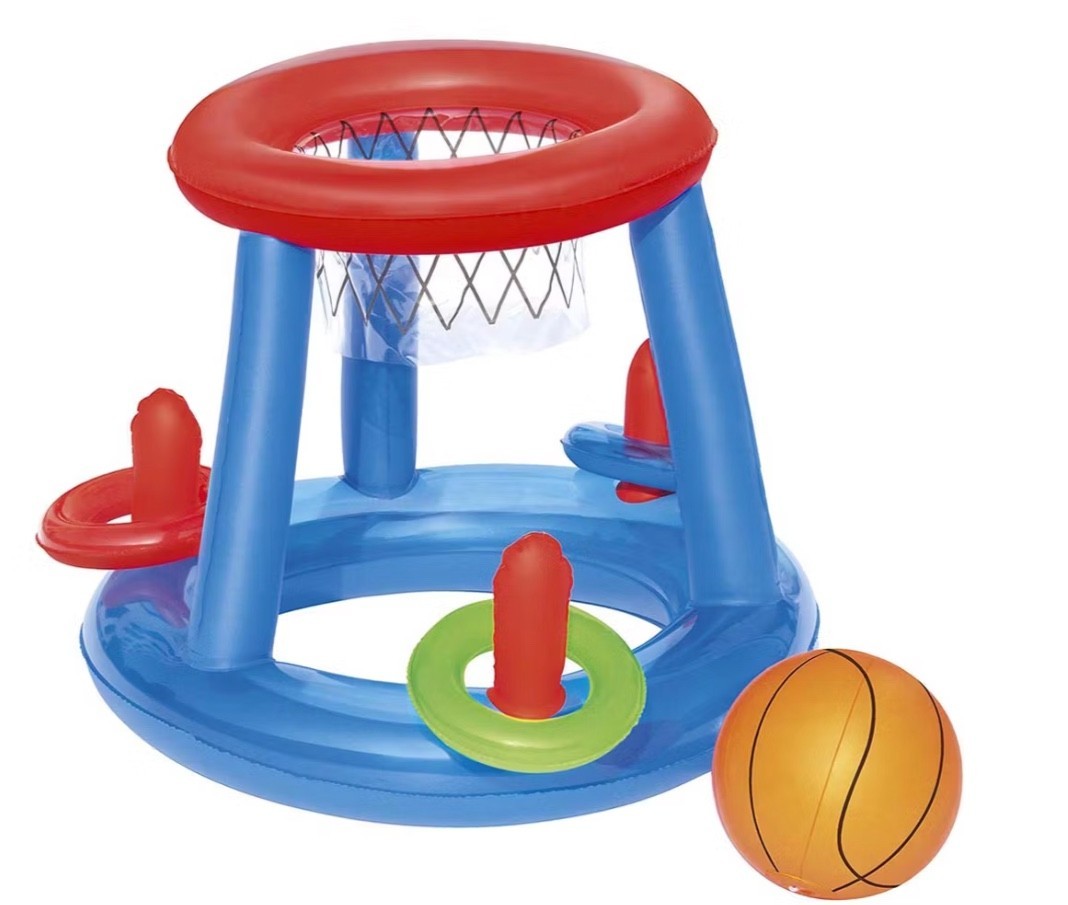 H2OGO! Inflatable Basketball Swimming Pool Floating Game Set With Rings and Ball gallery