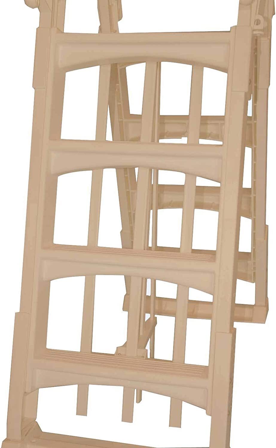 VinylWork A-Frame Slide Lock Above Ground Swimming Pool Ladder - (Choose Color) gallery