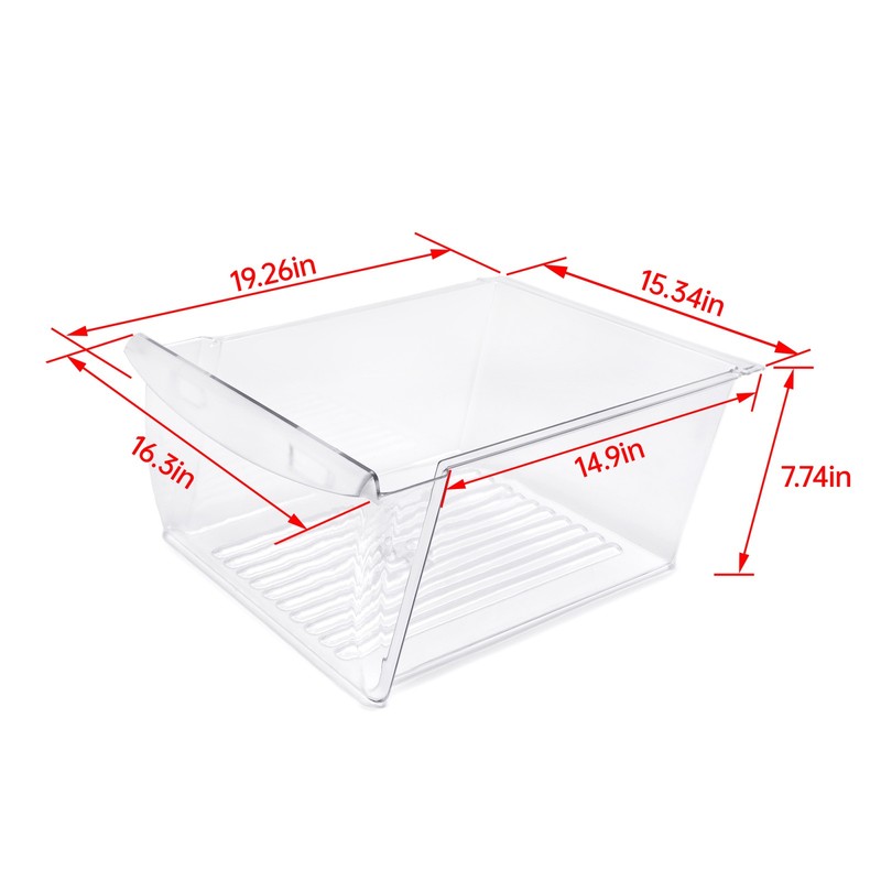 Crisper Pan Drawer (Upper) Compatible with Frigidaire Refrigerator For 240351061 gallery