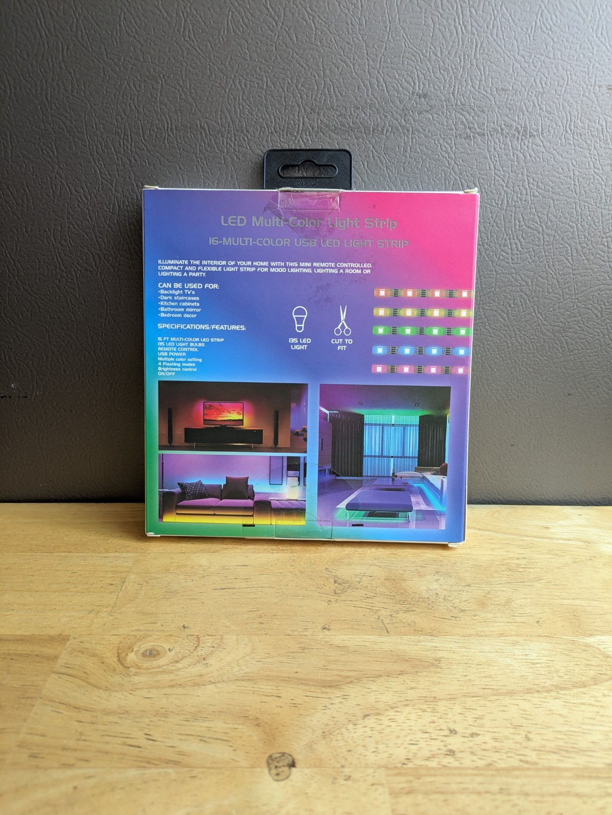 Emerald LED Multi-Color Light Strip 15ft USB Powered RGB Lighting gallery