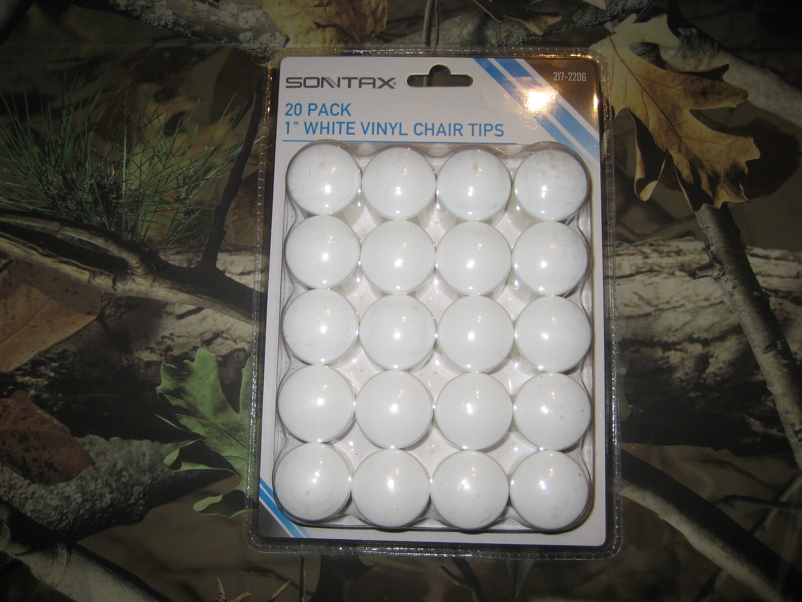 20 pcs Table Leg Tip Ends Fits 1" Vinyl Chair or Table Leg Tip Ends White  gallery