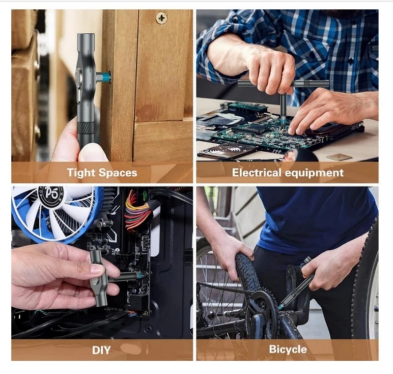 25Pcs 24 in 1 Multifunction Screwdriver Head Set Household Repair Ratchet Wrench gallery