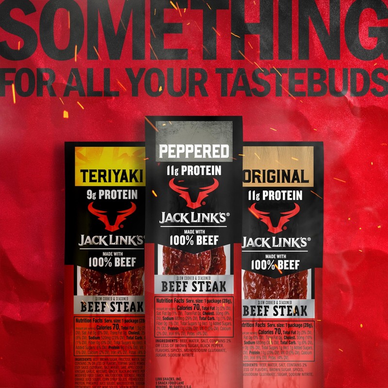 Jack Link's Peppered Beef Jerky Steaks - Ready 12 Ounce (Pack of 1), No Color gallery